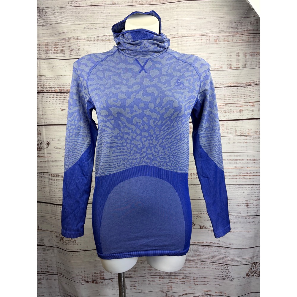 Odlo Performance Evolution Warm Leopard Print Base Layer Hooded Face Mask Sz XL - Picture 2 of 13